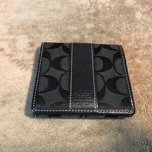 Coach Black and Gray Men's Wallet
